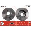 Jeu de 2 disques de frein avant TRW DF1431 - Visuel 1