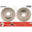 Jeu de 2 disques de frein avant TRW DF1433 - Visuel 1