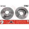 Jeu de 2 disques de frein avant TRW DF1443 - Visuel 1