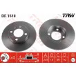Jeu de 2 disques de frein avant TRW DF1518 - Visuel 1