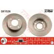 Jeu de 2 disques de frein arrière TRW DF1526 - Visuel 1