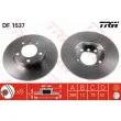 Jeu de 2 disques de frein avant TRW DF1537 - Visuel 1