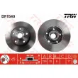 Jeu de 2 disques de frein arrière TRW DF1540 - Visuel 1