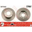 Jeu de 2 disques de frein arrière TRW DF1542 - Visuel 1