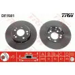 Jeu de 2 disques de frein avant TRW DF1581 - Visuel 1