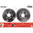 Jeu de 2 disques de frein avant TRW DF1584 - Visuel 1