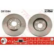 Jeu de 2 disques de frein avant TRW DF1594 - Visuel 1