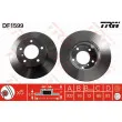 Jeu de 2 disques de frein avant TRW DF1599 - Visuel 1