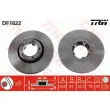 Jeu de 2 disques de frein avant TRW DF1622 - Visuel 1