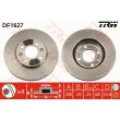 Jeu de 2 disques de frein avant TRW DF1627 - Visuel 1