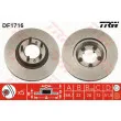 Jeu de 2 disques de frein avant TRW DF1716 - Visuel 1