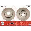 Jeu de 2 disques de frein avant TRW DF1727 - Visuel 1