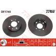 Jeu de 2 disques de frein arrière TRW DF1740 - Visuel 1