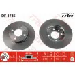 Jeu de 2 disques de frein arrière TRW DF1745 - Visuel 1