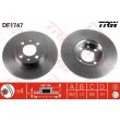 Jeu de 2 disques de frein avant TRW DF1747 - Visuel 1
