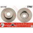 Jeu de 2 disques de frein arrière TRW DF1790 - Visuel 1