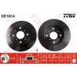 Jeu de 2 disques de frein arrière TRW DF1814 - Visuel 1