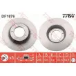 Jeu de 2 disques de frein avant TRW DF1876 - Visuel 1