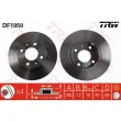 Jeu de 2 disques de frein avant TRW DF1950 - Visuel 1