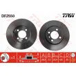 Jeu de 2 disques de frein avant TRW DF2550 - Visuel 1