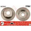 Jeu de 2 disques de frein arrière TRW DF2557 - Visuel 1