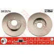 Jeu de 2 disques de frein avant TRW DF2574 - Visuel 1