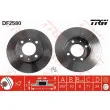 Jeu de 2 disques de frein arrière TRW DF2580 - Visuel 1