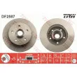 Jeu de 2 disques de frein avant TRW DF2587 - Visuel 1