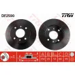 Jeu de 2 disques de frein avant TRW DF2590 - Visuel 1