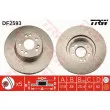 Jeu de 2 disques de frein avant TRW DF2593 - Visuel 1