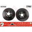 Jeu de 2 disques de frein arrière TRW DF2596 - Visuel 1