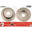 Jeu de 2 disques de frein avant TRW DF2611 - Visuel 1
