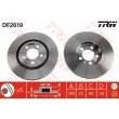 Jeu de 2 disques de frein avant TRW DF2619 - Visuel 1