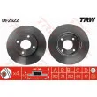 Jeu de 2 disques de frein avant TRW DF2622 - Visuel 1