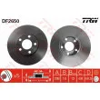 Jeu de 2 disques de frein avant TRW DF2650 - Visuel 1