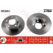Jeu de 2 disques de frein arrière TRW DF2651 - Visuel 1