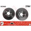 Jeu de 2 disques de frein avant TRW DF2665 - Visuel 1