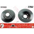 Jeu de 2 disques de frein arrière TRW DF2669 - Visuel 1