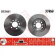 Jeu de 2 disques de frein avant TRW DF2681 - Visuel 1