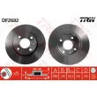 Jeu de 2 disques de frein avant TRW DF2682 - Visuel 1