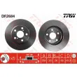 Jeu de 2 disques de frein avant TRW DF2684 - Visuel 1