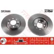 Jeu de 2 disques de frein avant TRW DF2686 - Visuel 1