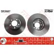 Jeu de 2 disques de frein avant TRW DF2687 - Visuel 1
