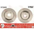 Jeu de 2 disques de frein arrière TRW DF2688 - Visuel 1