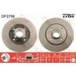Jeu de 2 disques de frein arrière TRW DF2706 - Visuel 1