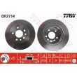 Jeu de 2 disques de frein arrière TRW DF2714 - Visuel 1