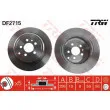 Jeu de 2 disques de frein arrière TRW DF2715 - Visuel 1
