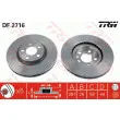 Jeu de 2 disques de frein avant TRW DF2716 - Visuel 1