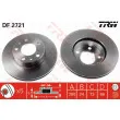 Jeu de 2 disques de frein avant TRW DF2721 - Visuel 1