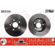 Jeu de 2 disques de frein avant TRW DF2724 - Visuel 1